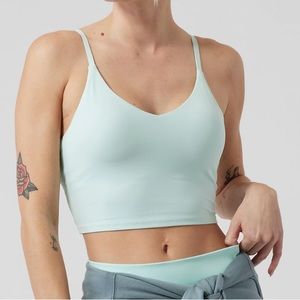Athleta Elation V-Neck Crop A-C (Size S in Paradiso Blue)
